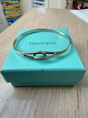 Tiffany Sterling Silver interlocking bangle bracelet